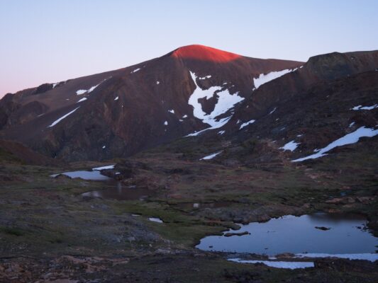 Alpenglow on Parker Peak parker peak