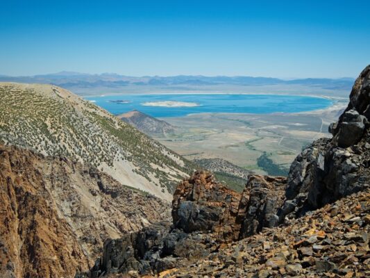 We also get a nice view of Mono Lake from the switchbacks mono lake