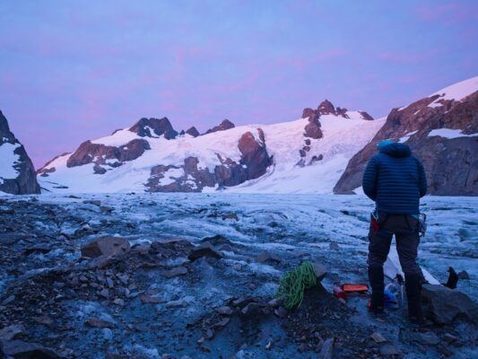 Dawn on the Blue Glacier mount olympus