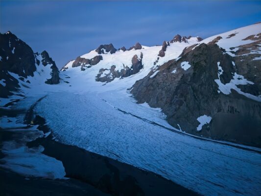First light on Mount Olympus and the Blue Glacier mount olympus