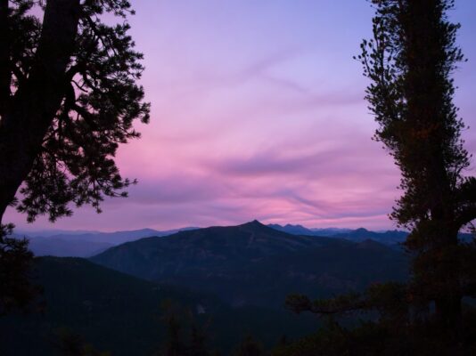 A spectacular showing of clouds at dawn tahoe rim trail