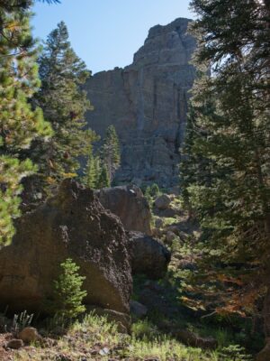 The gigantic boulders seem to be falling from up there tahoe rim trail