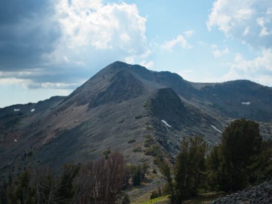 As we climb up the trail to Dicks Pass, the trail to Dicks Peak is easily visible dicks peak