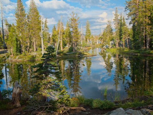 Upper Velma Lake tahoe rim trail