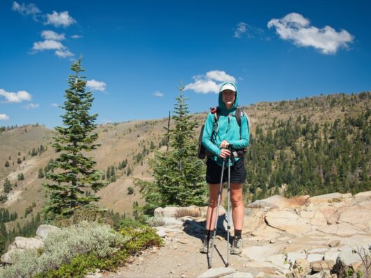 We're climbing again and the views are starting to get really good tahoe rim trail