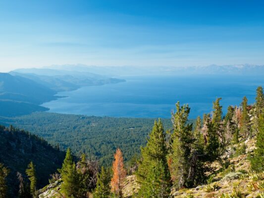 We get some more spectacular views of Lake Tahoe this morning! tahoe rim trail