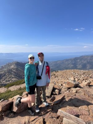 Shannon and I atop Freel Peak - Photo credit: Shannon freel peak