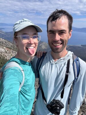 Shannon and I on Mount Tallac - Photo credit: Shannon mount tallac