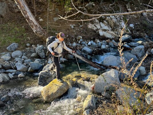 We cross the river a few more times gabrielino trail