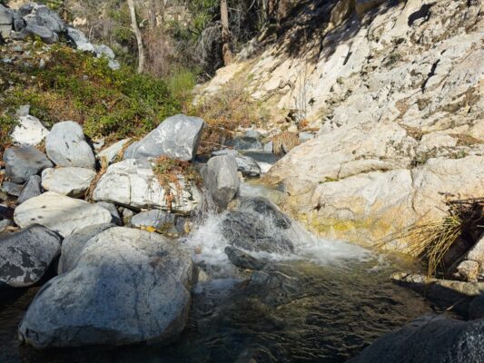 The upper West Fork of the San Gabriel River gabrielino trail