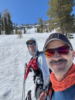 Roland and I set off for a day of ski touring - photo credit: Roland ostrander ski hut