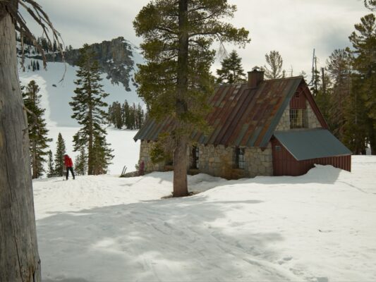 We made it to the Ostrander Ski Hut! ostrander ski hut