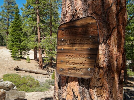 I'm entering the wilderness! domeland wilderness