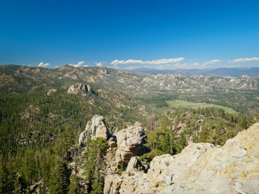 The many granite spires of the Domeland Wilderness from Taylor Dome domeland wilderness