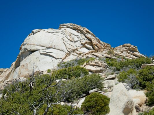 The class 3-4 east face of Rockhouse Peak domeland wilderness